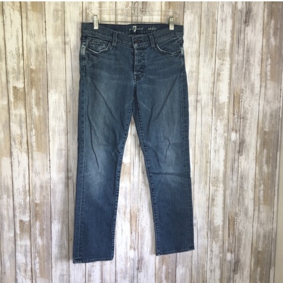 7 For All Mankind Rickie Straight Leg Jeans - Picture 1 of 5